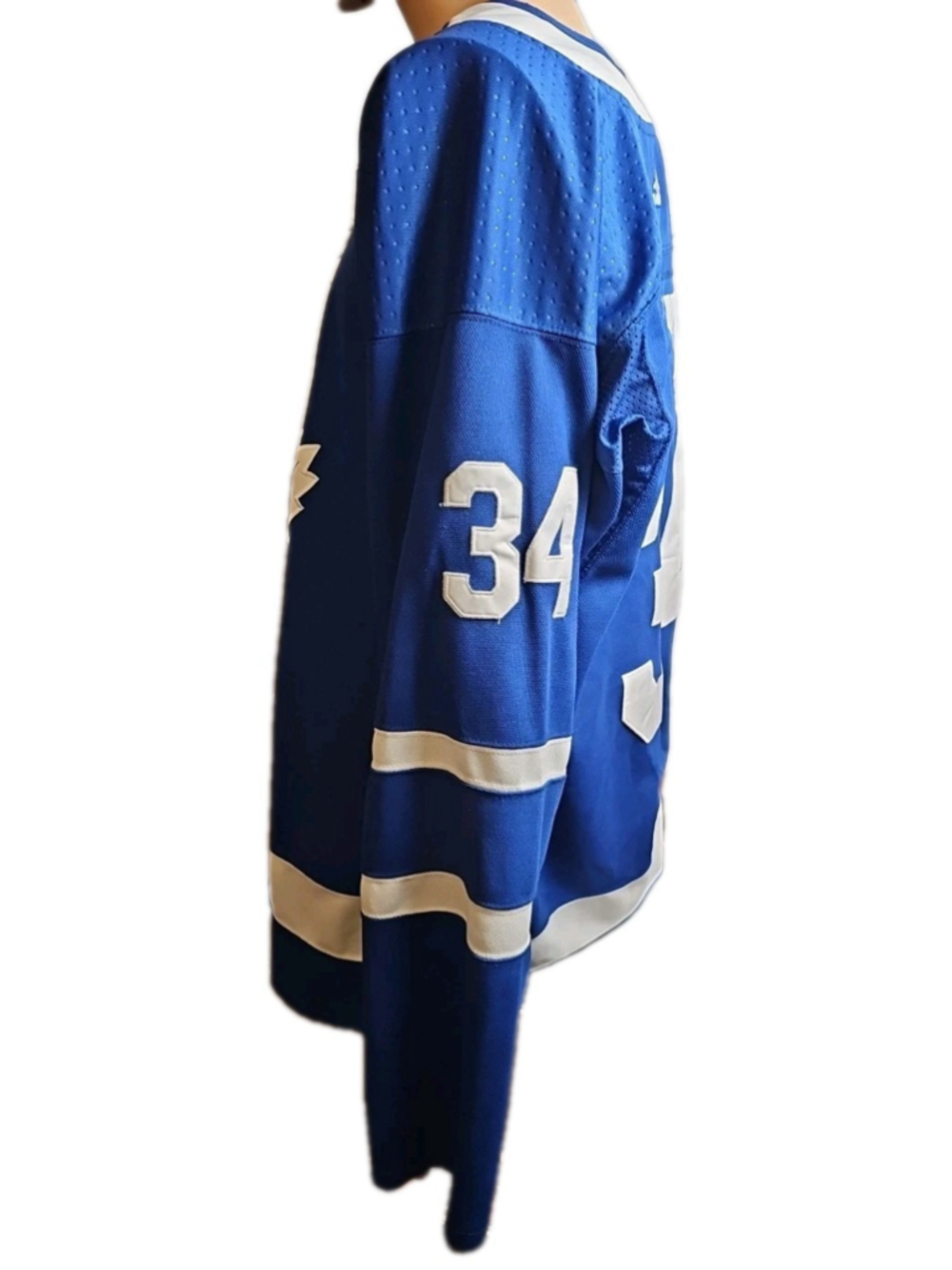 Auston Matthews Toronto Maple Leafs Adidas Home Blue Jersey Size 56 Fight Strap - Picture 5 of 14